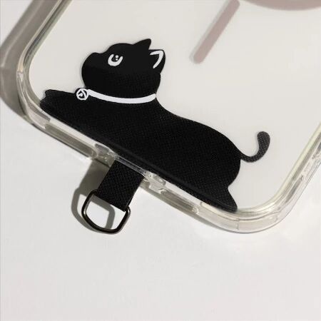 Insert universel en nylon pour fixation de cordon de smartphone chat