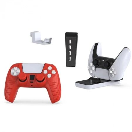 Kit 8 en 1 support et charge pour PlayStation 5 / PS5 DOBE TP5-35118 (Boite/blister)