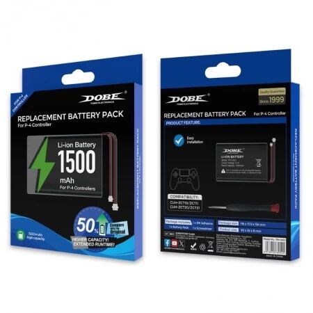 Kit batterie de remplacement pour manette PlayStation 4 / PS4 DOBE TP4-5401