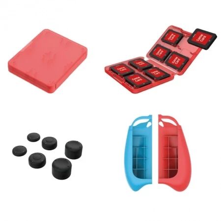 Kit d\'accessoires 12pcs protection, rangement et support manette pour Nintendo Switch DOBE TNS-0162 (Boite/blister)