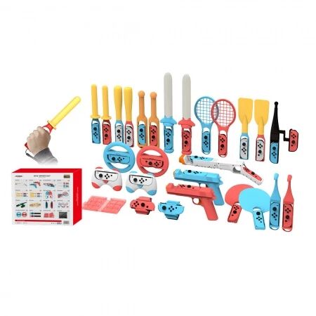 Kit d\'accessoires sportifs 30pcs pour Nintendo Switch DOBE TNS-2169 (Boite/blister)