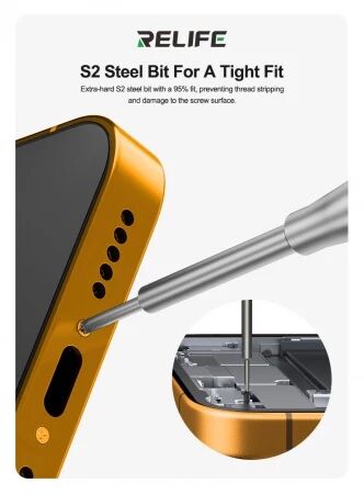 Kit de 5 tournevis de pr&eacute;cision &agrave; t&ecirc;te rotative RELIFE RL-717A