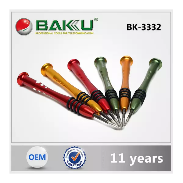 Kit de 6 tournevis de pr�cision BAKU BK-3332-C