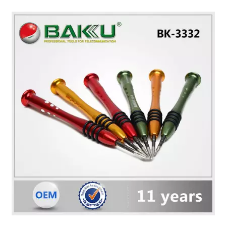 Kit de 6 tournevis de précision BAKU BK-3332-C