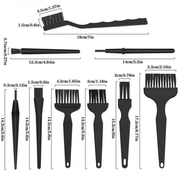 Kit de 8 brosses antistatiques BEST