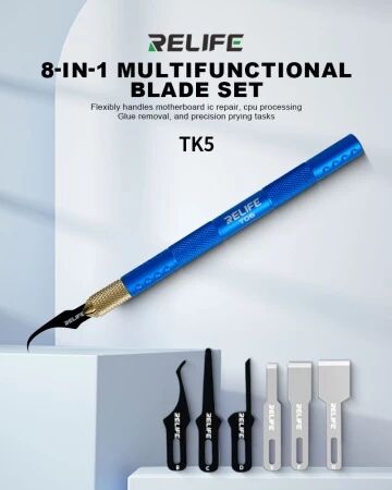 Kit de 8 lames de pr&eacute;cision multifonctions RELIFE TK5