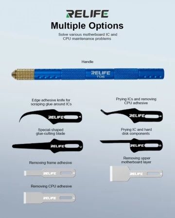 Kit de 8 lames de pr&eacute;cision multifonctions RELIFE TK5