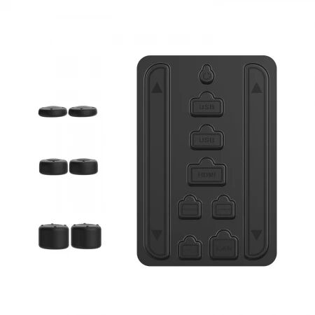 Kit de bouchons anti-poussière pour Nintendo Switch 2 DOBE TNS-5165 (Boite/blister) noir