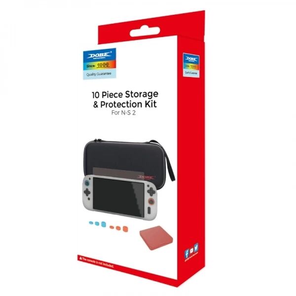 Kit de protection 10pcs pour Nintendo Switch 2 DOBE TNS-5111 (Boite/blister) noir