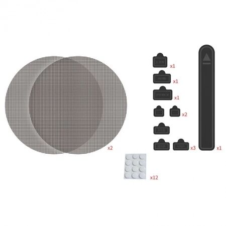 Kit de protection anti-poussi&egrave;re pour PlayStation 5 / PS5 / PlayStation 5 Slim / PS5 Slim / PlayStation 5 Pro / PS5 Pro DOBE TP5-5519