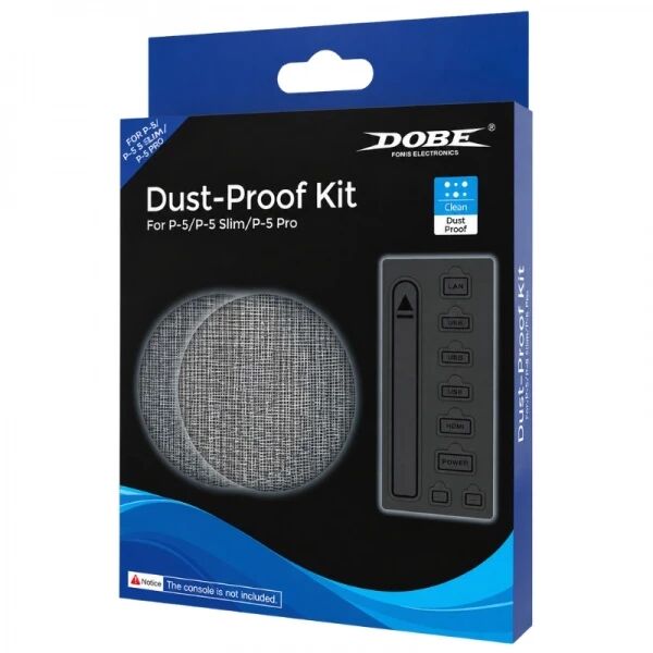 Kit de protection anti-poussi�re pour PlayStation 5 / PS5 / PlayStation 5 Slim / PS5 Slim / PlayStation 5 Pro / PS5 Pro DOBE TP5-5519