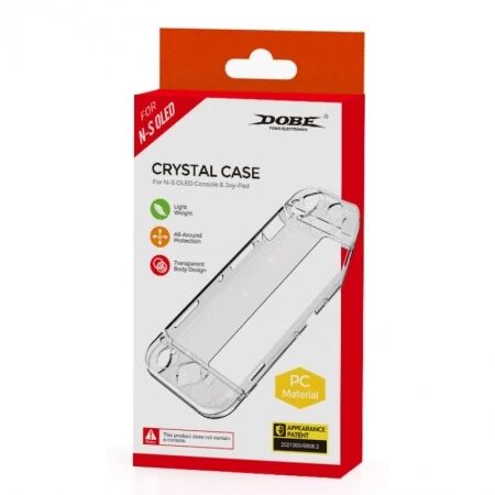 Kit de protection antichocs & anti-rayures pour Nintendo Switch OLED DOBE TNS-1133B (Boite/blister) transparent