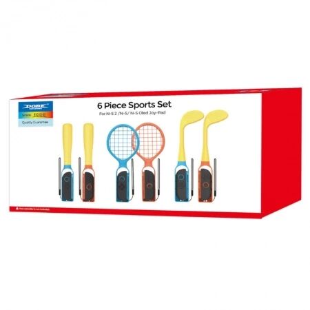 Kit de sport 6pcs pour Nintendo Switch 2 DOBE TNS-5115 (Boite/blister)