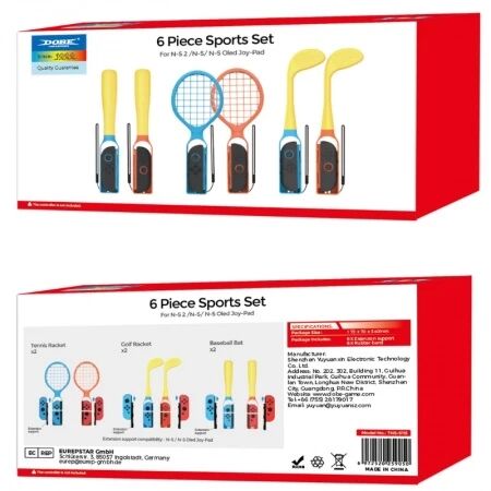 Kit de sport 6pcs pour Nintendo Switch 2 DOBE TNS-5115 (Boite/blister)