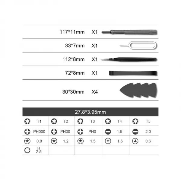 Kit de tournevis de pr�cision 24 EN 1 BEST BST-8934B