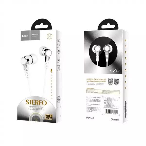 Kit pieton (jack) HOCO M52 (Boite/BLISTER) blanc