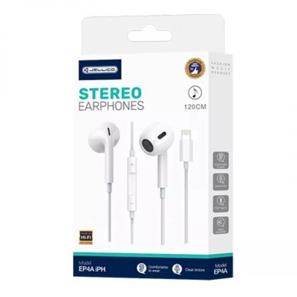 Kit pieton (Lightning bluetooth) avec micro JELLICO EP4A (Boite/blister) blanc