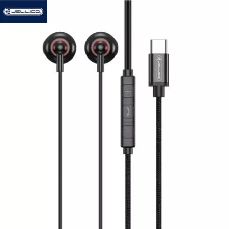 Kit pieton (USB-C/Type C) avec micro JELLICO CT-37 (Boite/blister) noir