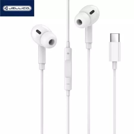 Kit pieton (USB-C/Type C) avec micro JELLICO X12 (Boite/BLISTER) blanc