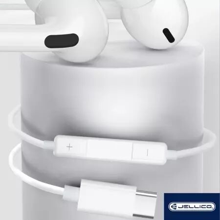 Kit pieton (USB-C/Type C) avec micro JELLICO X12 (Boite/BLISTER) blanc