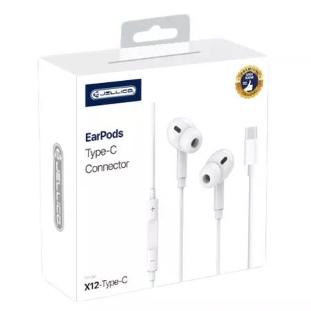 Kit pieton (USB-C/Type C) avec micro JELLICO X12 (Boite/blister) blanc