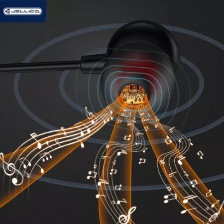 Kit pieton intra-auriculaire (USB-C/Type C) avec micro JELLICO CT-36 (Boite/blister) noir