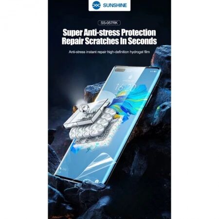 Lot de 10 films \ hydrogel\  Anti-Stress transparent Sunshine SS-057RK HD smartphone