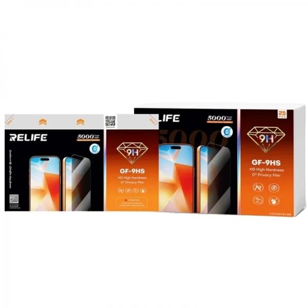 Lot de 10 films \ hydrogel\  effet priv� RELIFE GF-9HS HD 9H pour machine Sunshine C4 Pro / C4 Pro Max