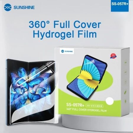 Lot de 10 films \ hydrogel\  FULL COVER Sunshine SS-057R+ pour smartphone pliables