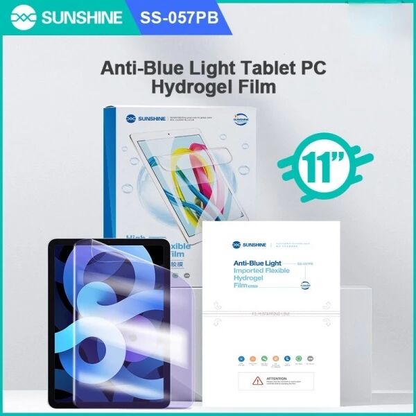 Lot de 10 films \ hydrogel\  Sunshine SS-057PB pour tablette,console, smartphone, watch...