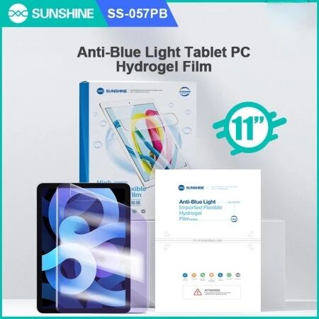 Lot de 10 films \ hydrogel\  Sunshine SS-057PB pour tablette,console, smartphone, watch...