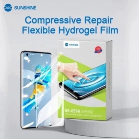 Lot de 10 films \ hydrogel\  Sunshine SS-057R HD pour smartphone avec &eacute;cran incurv&eacute;