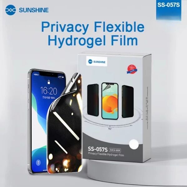 Lot de 10 films \ hydrogel\  Sunshine SS-057S effet priv� pour smartphone, watch...