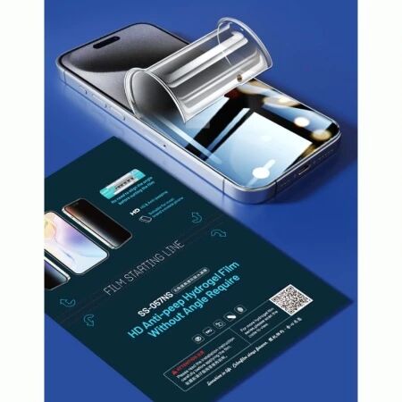 Lot de 10 films \ hydrogel\  TPU HD et effet priv&eacute; clair 360&deg; SUNSHINE SS-057NS smartphones