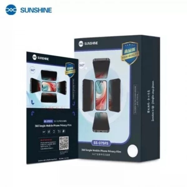 Lot de 10 films \ hydrogel\  TPU MAT effet priv� SUNSHINE SS-075FS pour smartphones, watch�