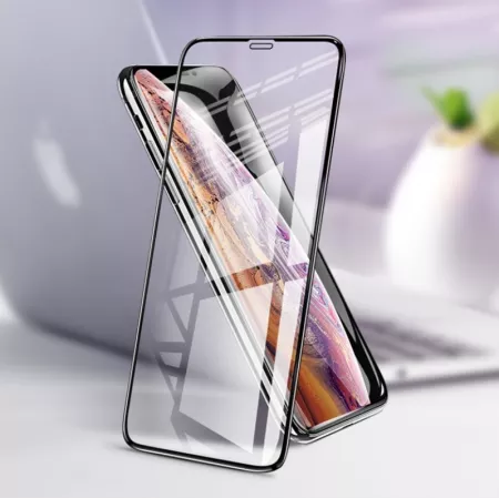 Lot de 10 films de protection en verre trempé avec cadre noir HOCO G5 pour iPhone XS Max/11 Pro Max (Boite/BLISTER)