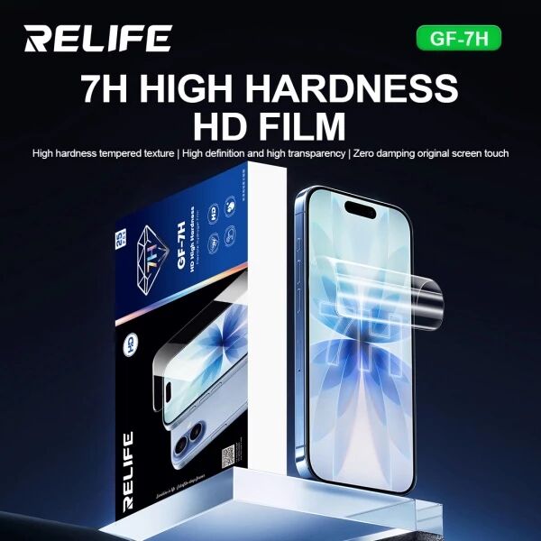 Lot de 25 films \ hydrogel\  haute r�sistance RELIFE GF-7H HD 7H pour machine Sunshine C4 Pro / C4 Pro Max