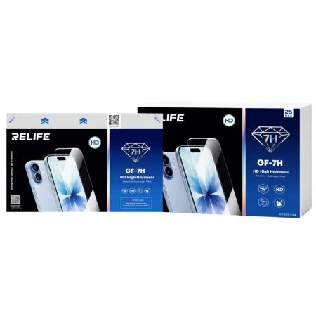 Lot de 25 films \ hydrogel\  haute r&eacute;sistance RELIFE GF-7H HD 7H pour machine Sunshine C4 Pro / C4 Pro Max