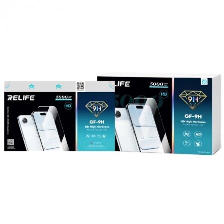 Lot de 25 films \ hydrogel\  ultra transparent RELIFE GF-7HS HD 7H pour machine Sunshine C4 Pro / C4 Pro Max