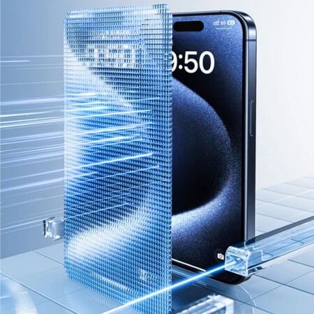 Lot de 25 films \ hydrogel\  UV HD effet priv&eacute; avec lampe UV SUNSHINE UV-2 pour smartphones