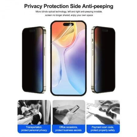 Lot de 25 films \ hydrogel\  UV HD effet priv&eacute; avec lampe UV SUNSHINE UV-2 pour smartphones