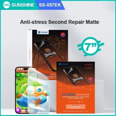 Lot de 50 films \ hydrogel\  EPU MATE et anti-stress mat SUNSHINE SS-057EK pour smartphones