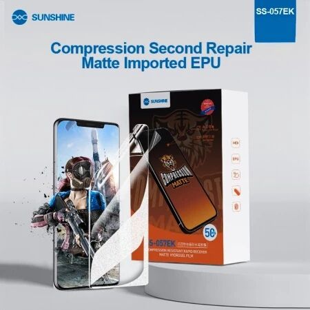 Lot de 50 films \ hydrogel\  EPU MATE et anti-stress mat SUNSHINE SS-057EK pour smartphones