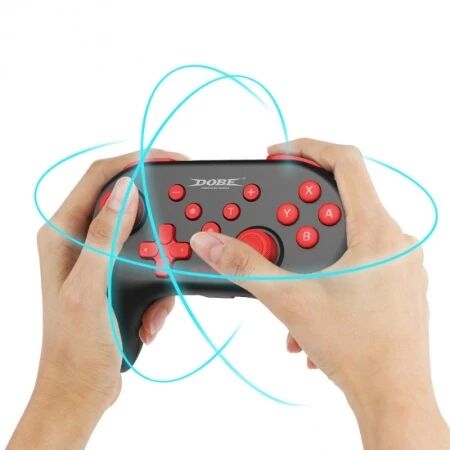 Manette Bluetooth pour Nintendo Switch DOBE TNS-0117 (Boite/blister) noir/rouge