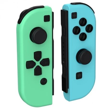 Manettes Joy-Con gauche/droite Animal Crossing pour Nintendo Switch DOBE TNS-1864X (Boite/blister) bleu/vert