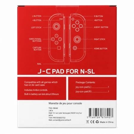 Manettes Joy-Con gauche/droite Animal Crossing pour Nintendo Switch DOBE TNS-1864X bleu/vert