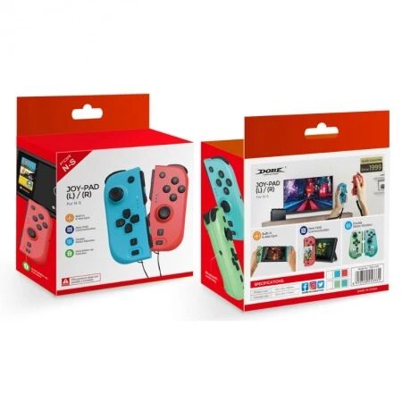 Manettes Joy-Pad (L/R) pour Nintendo Switch DOBE TNS-0163 (Boite/blister) rouge/bleu