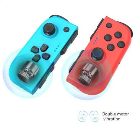 Manettes Joy-Pad (L/R) pour Nintendo Switch DOBE TNS-0163 (Boite/blister) rouge/bleu