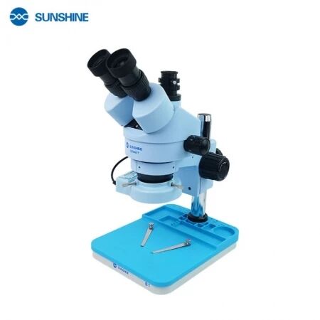 Microscope stéréo SUNSHINE SZM45T-B1 avec Connecteur CTV 0.5 Bleu