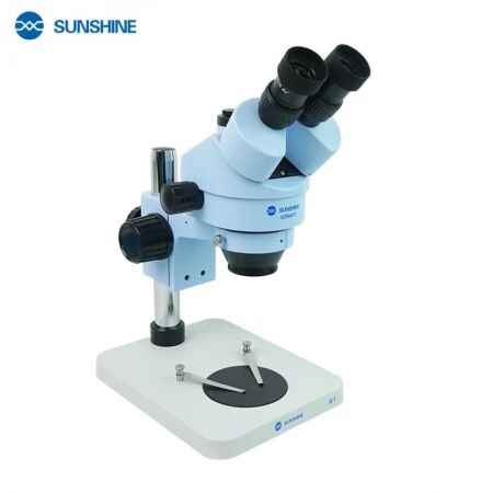 Microscope stéréo SUNSHINE SZM45T-B1 avec Connecteur CTV 0.5 Bleu